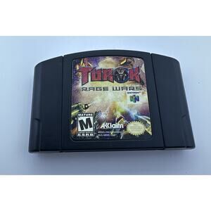 Turok Rage Wars Nintendo 64 N64 Retro Gaming Vintage Dinosaur Hunter Fast Shippi